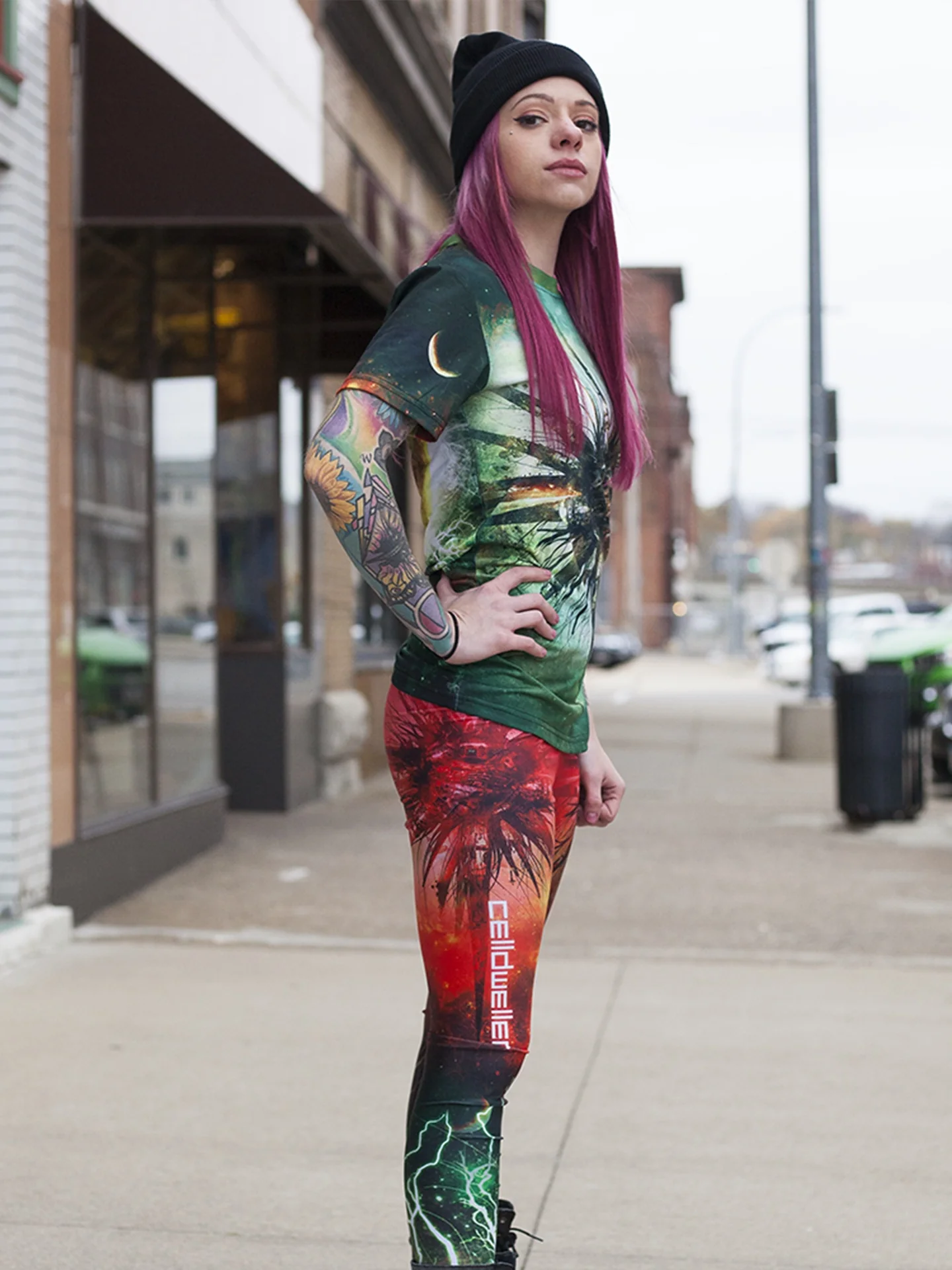 Celldweller - Wish Upon A Blackstar Leggings - Image 3
